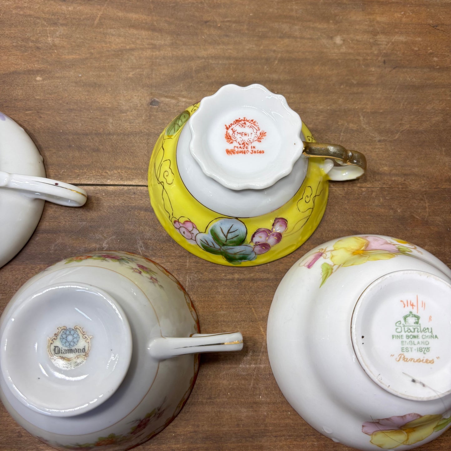 Vintage Tea Cups Set Of 4 #1