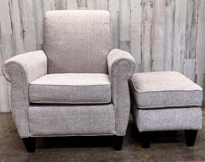 3pc Stanton Curved Back Couch and Chair W/ Ottoman