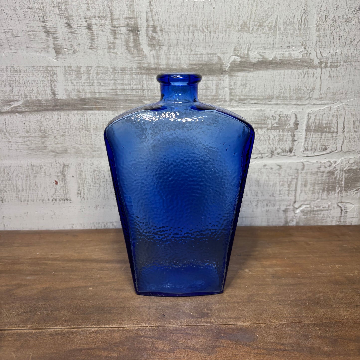 Vintage Cobalt Blue Decanter Vase