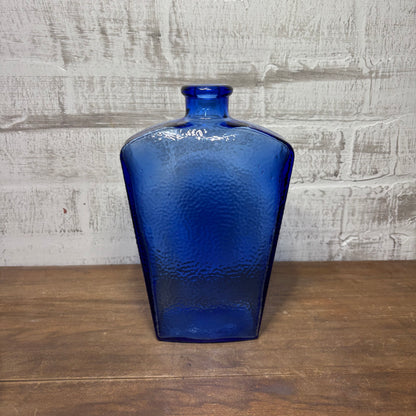 Vintage Cobalt Blue Decanter Vase