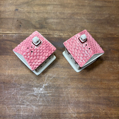 Church Shaped Ceramic Salt & Pepper Shakers