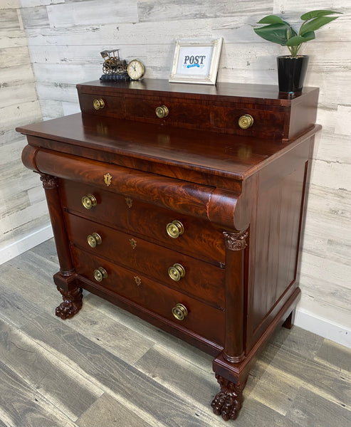 Antique Empire Mahogany Dresser Chest