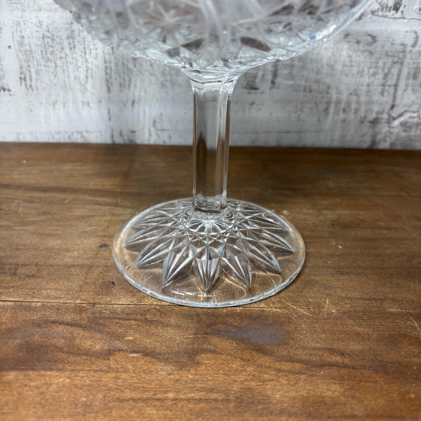 Vintage Higbee Glass Candy Dish/ Compote Bowl