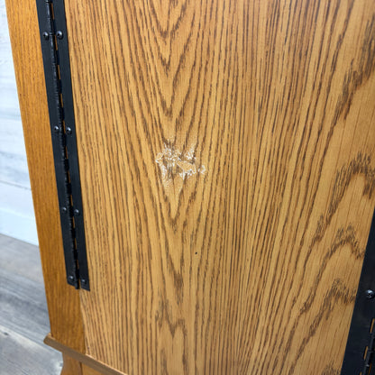 Oak Standing Jewelry Box Chest