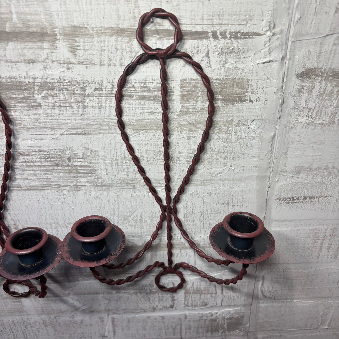Twisted Rope Candle Holder Set