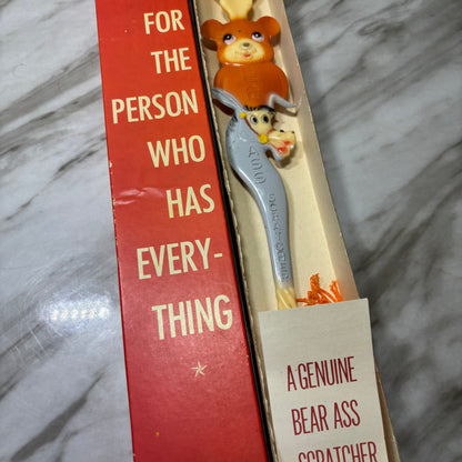 Vintage Genuine Bear A$$ Back Scratcher Gag Gift in Original Box