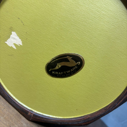 Mid Century Kraftware Faux Wood Ice Bucket