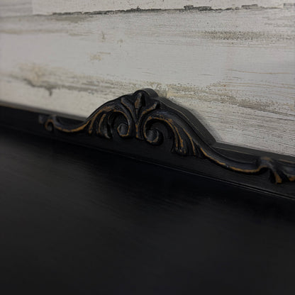 Low Antique Black Buffet