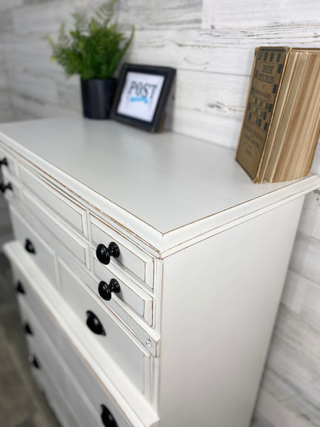 Tall White Farmhouse Dresser