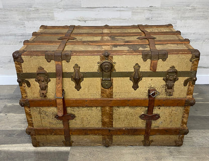 Antique Wood Steamer Trunk