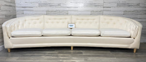 Mid Century Curved Sofa Couch