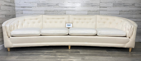 Mid Century Curved Sofa Couch