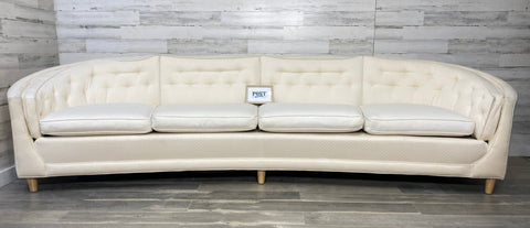 Mid Century Curved Sofa Couch
