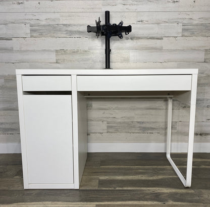 IKEA MICKE Desk with Dual Monitor Stand