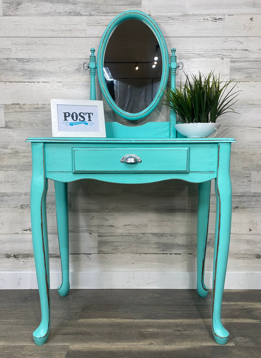 Turquoise Vanity Set – Post Furnishings