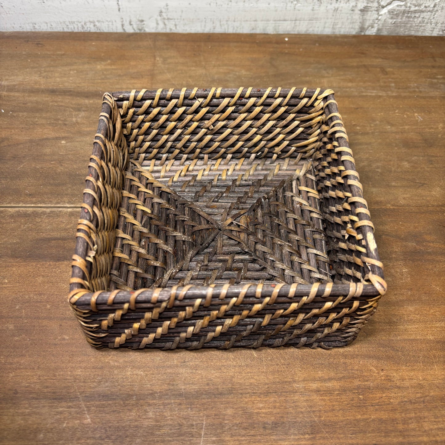 Rattan Squared Napkin Holder/ Basket