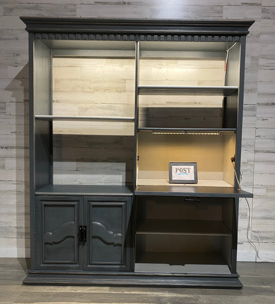 Dark Gray Cabinet/ Bookshelf