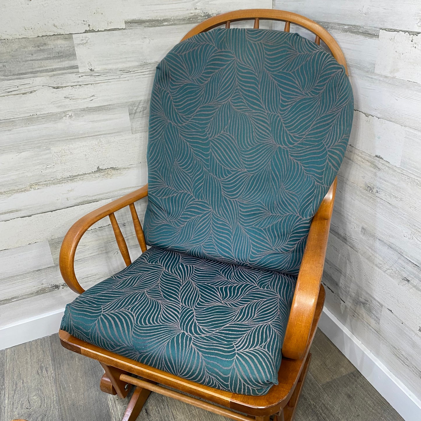 Vintage Wood Gliding Rocking Chair