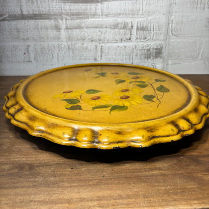 Mid Century Sunflower Lazy Susan