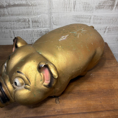 Mid Century Chalkware Starburst Piggy Bank A.N. Brooks
