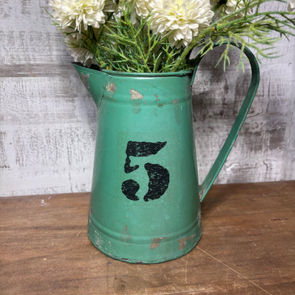 Farmhouse Pitcher w/ Faux Flowers