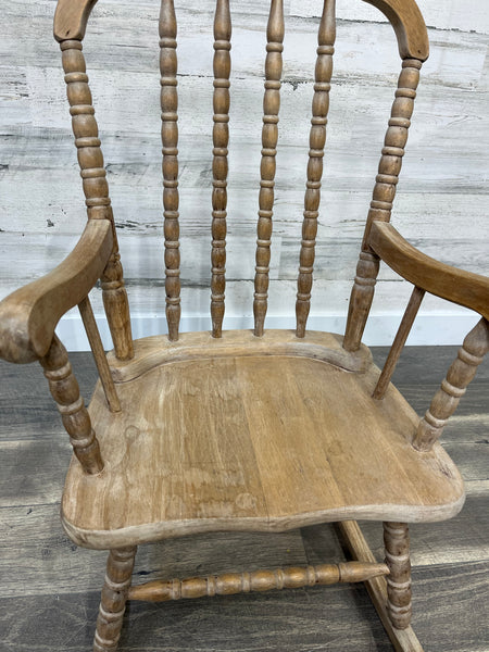 Wooden Kids Rocking Chair Antique