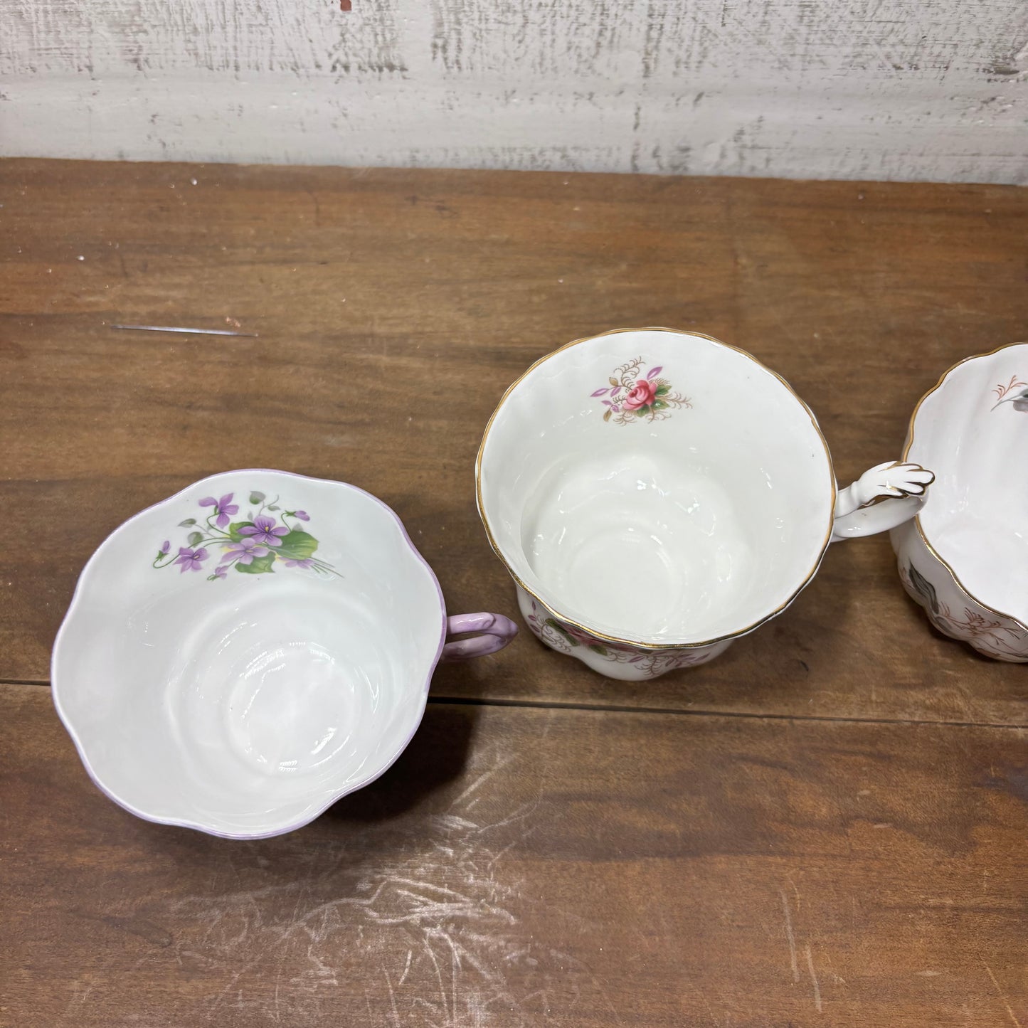 Floral Vintage Teacup Set Of 4 #3
