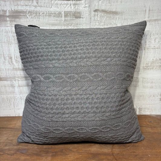 Booque Valley Gray Knit Pillow