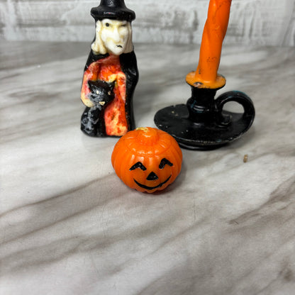 Vintage Lot Of Halloween Wax Candles