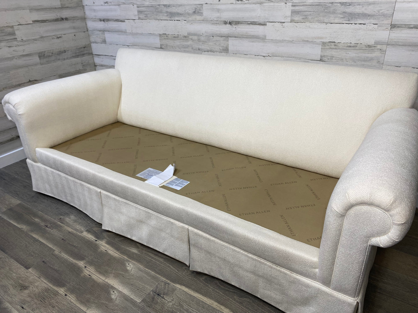 Ethan Allen Cream White Couch