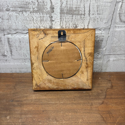 Rustic Vintage Wooden Circular Frame Picture Frame
