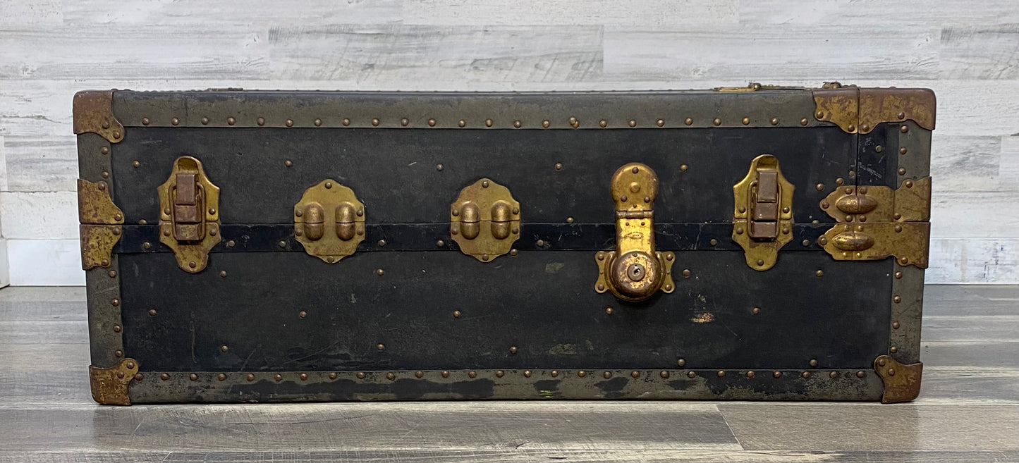 Antique Steamer Trunk Dresser HW Mountree