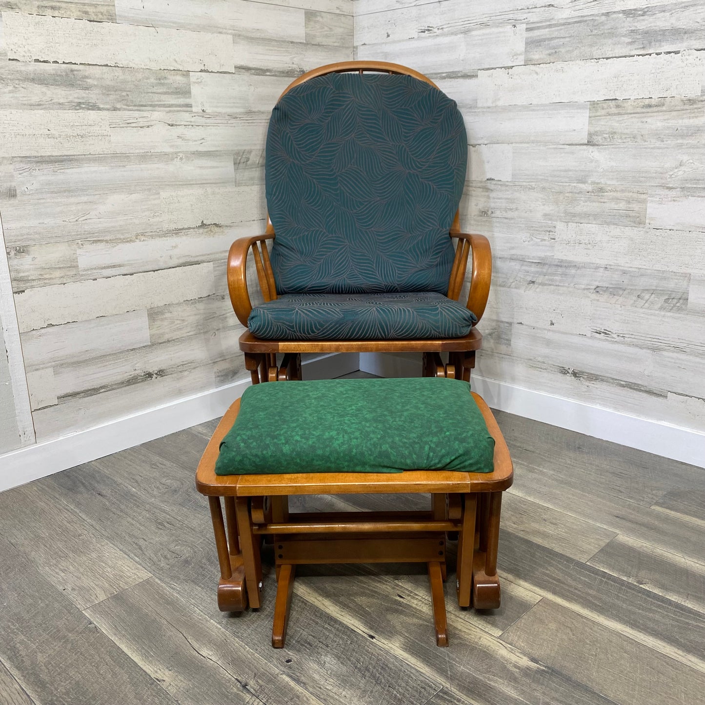 Vintage Wood Gliding Rocking Chair