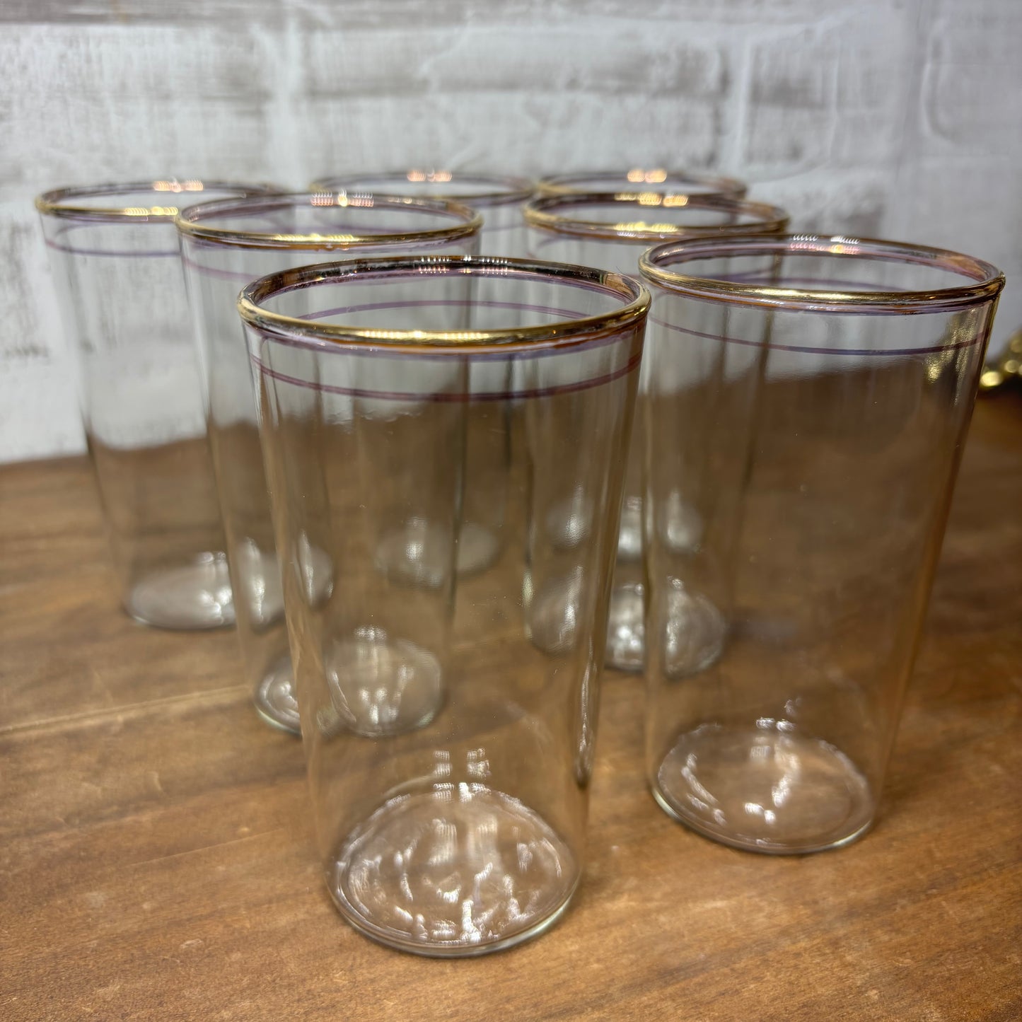 Vintage Libbey Tumbler Drinking Glasses Set Of 7