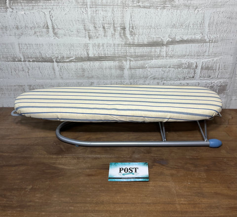Vintage Tabletop Mini Blue Striped Ironing Board