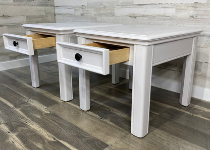 Matching White End Tables/ Nightstands  Set Of 2