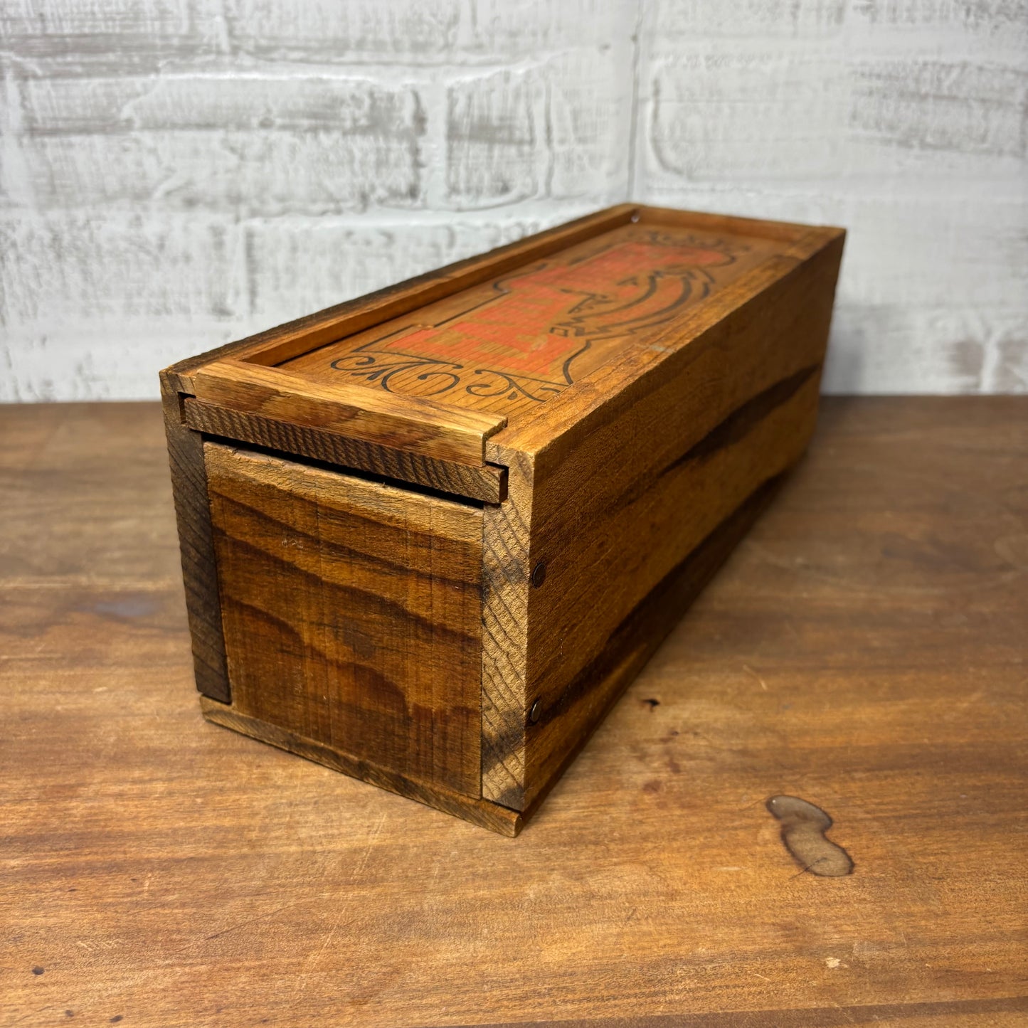 Vintage “Early Times Since 1860" Wood Box Case