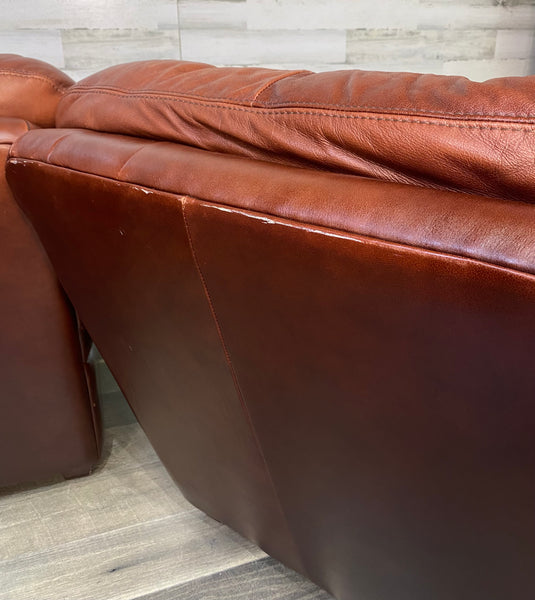 Leather Couch & Loveseat Set