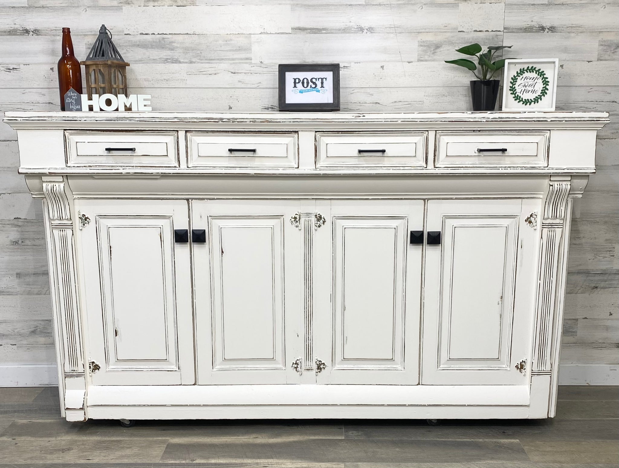 Rustic Farmhouse White Buffet