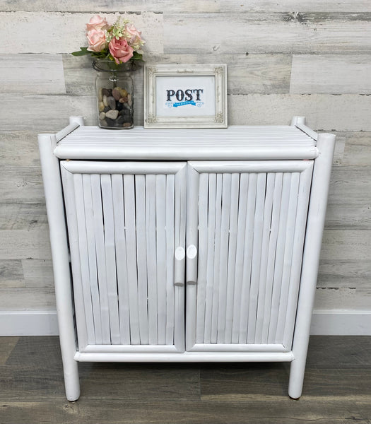 White Bamboo Cabinet