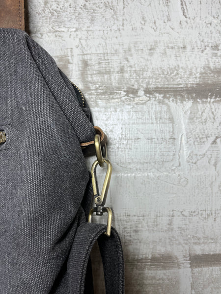 Charcoal Crossbody Satchel