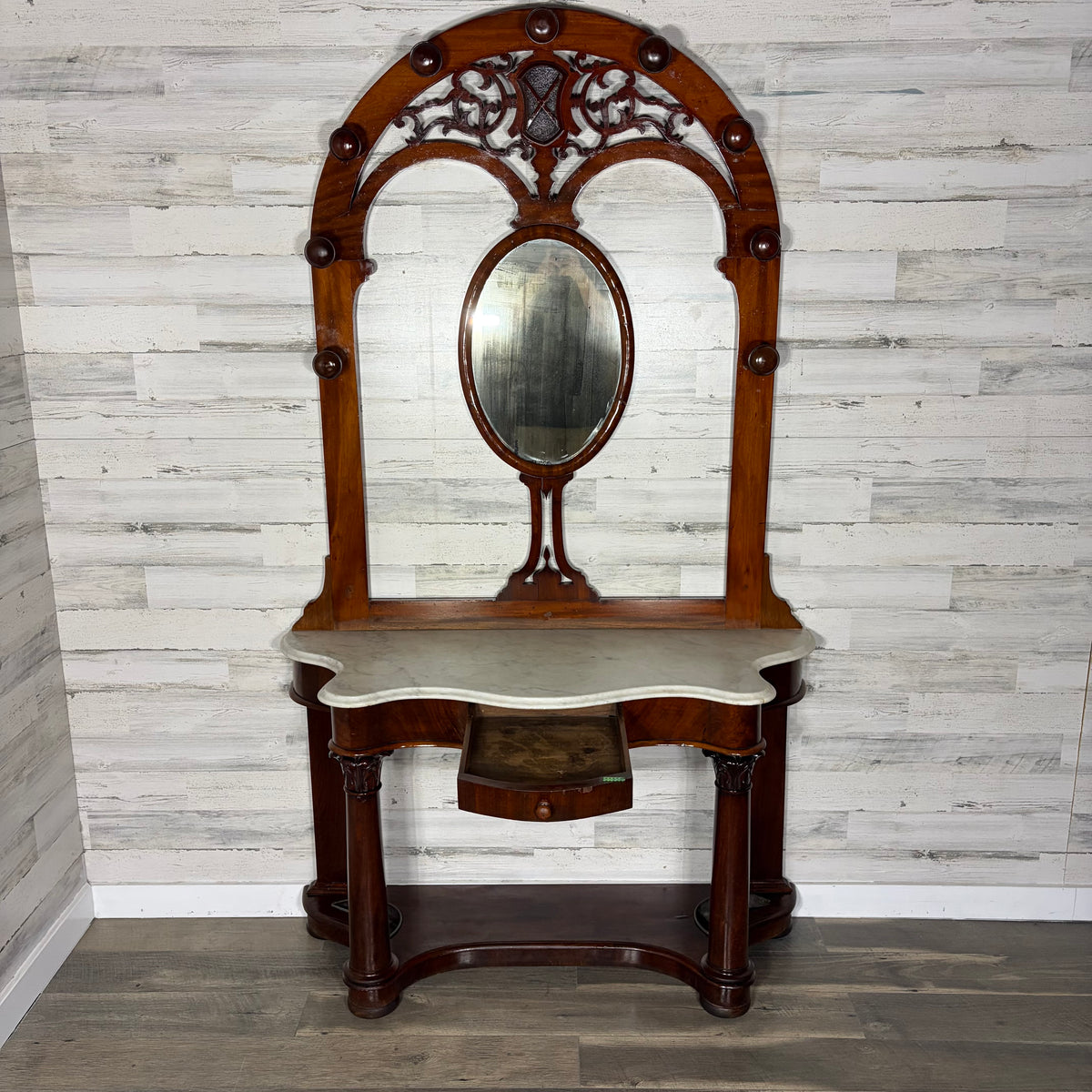 Antique Victorian Hall Tree