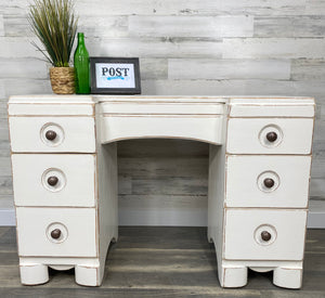 White Farmhouse Desk