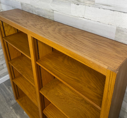Double Bookshelf Oak Wood