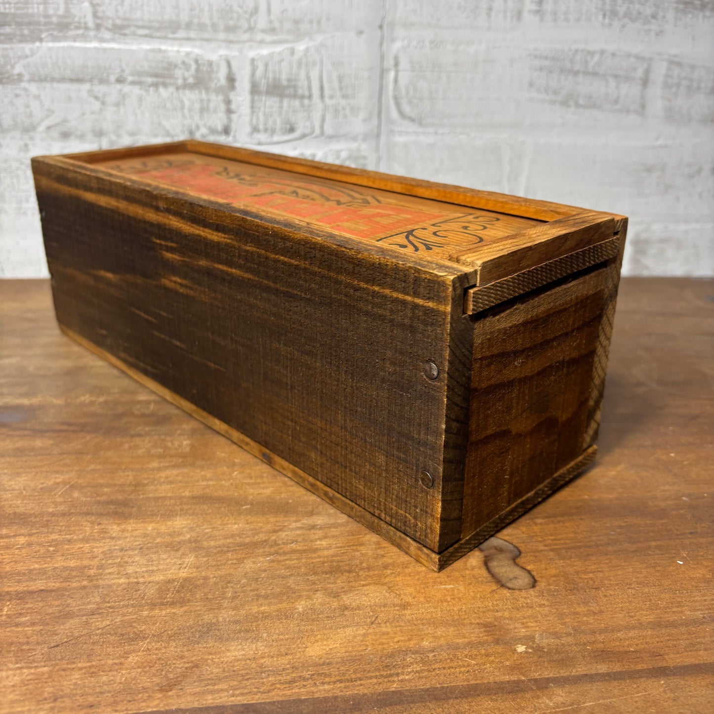 Vintage “Early Times Since 1860" Wood Box Case