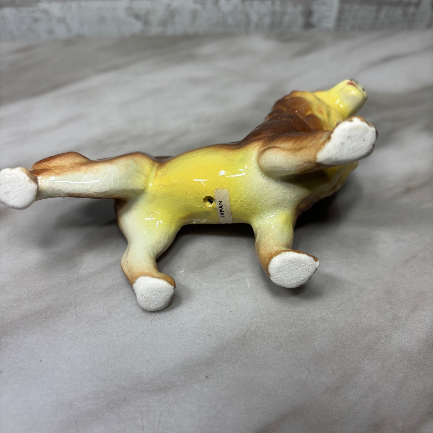 Vintage Porcelain Lion Figurine