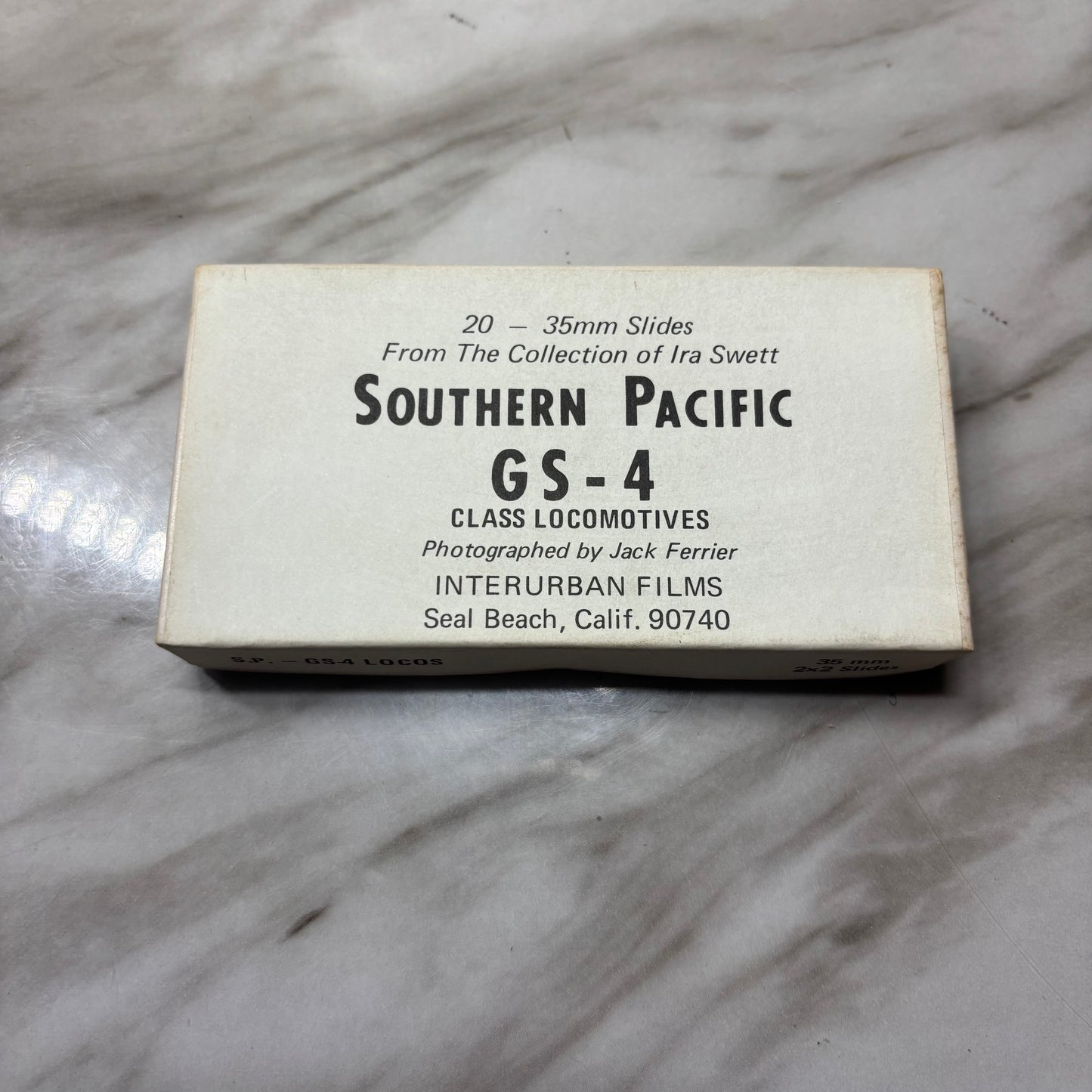 Vintage Boxed Set of 20 35mm “Southern Pacific” Interurban Film Slides