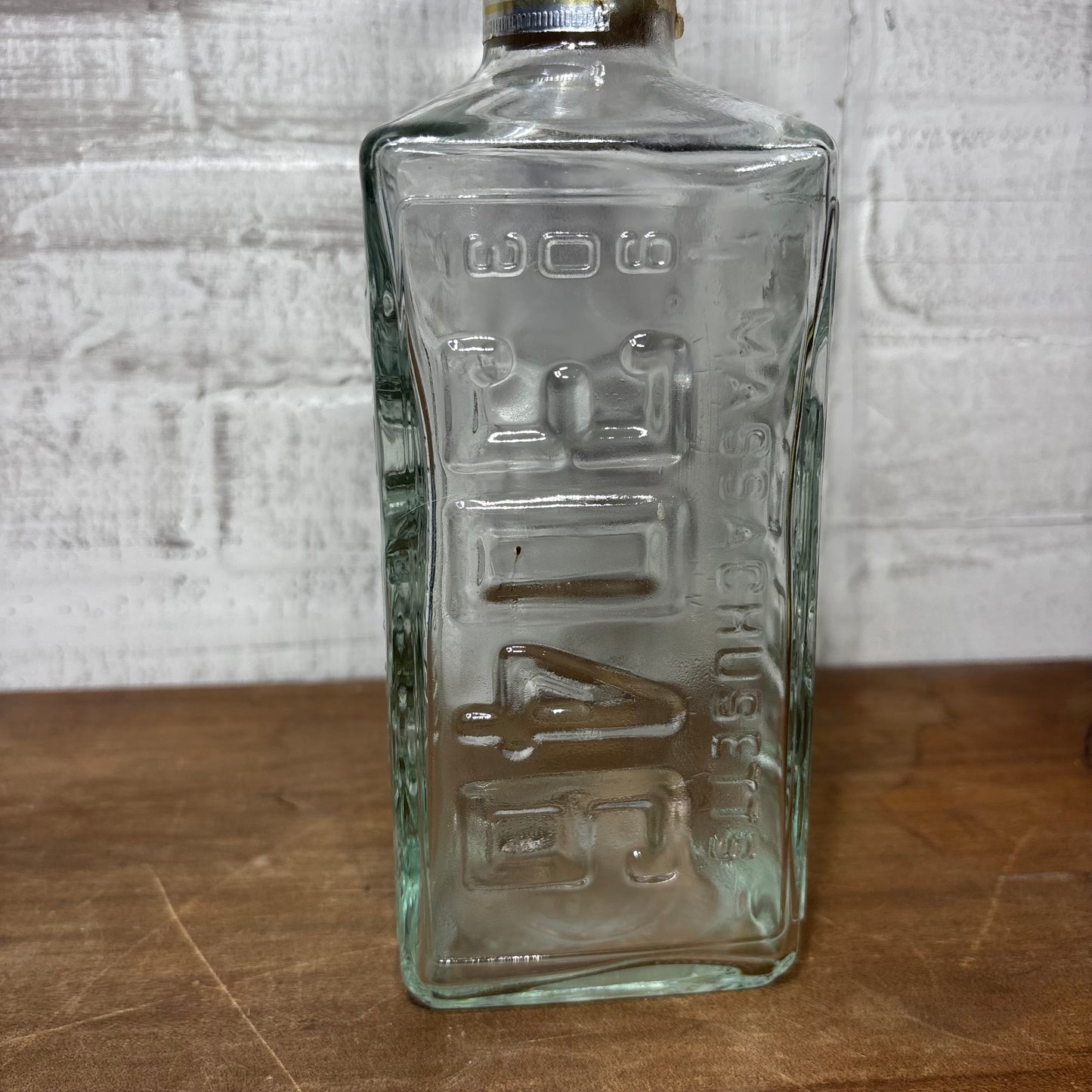 Vintage License Plate Whiskey Glass Decanter