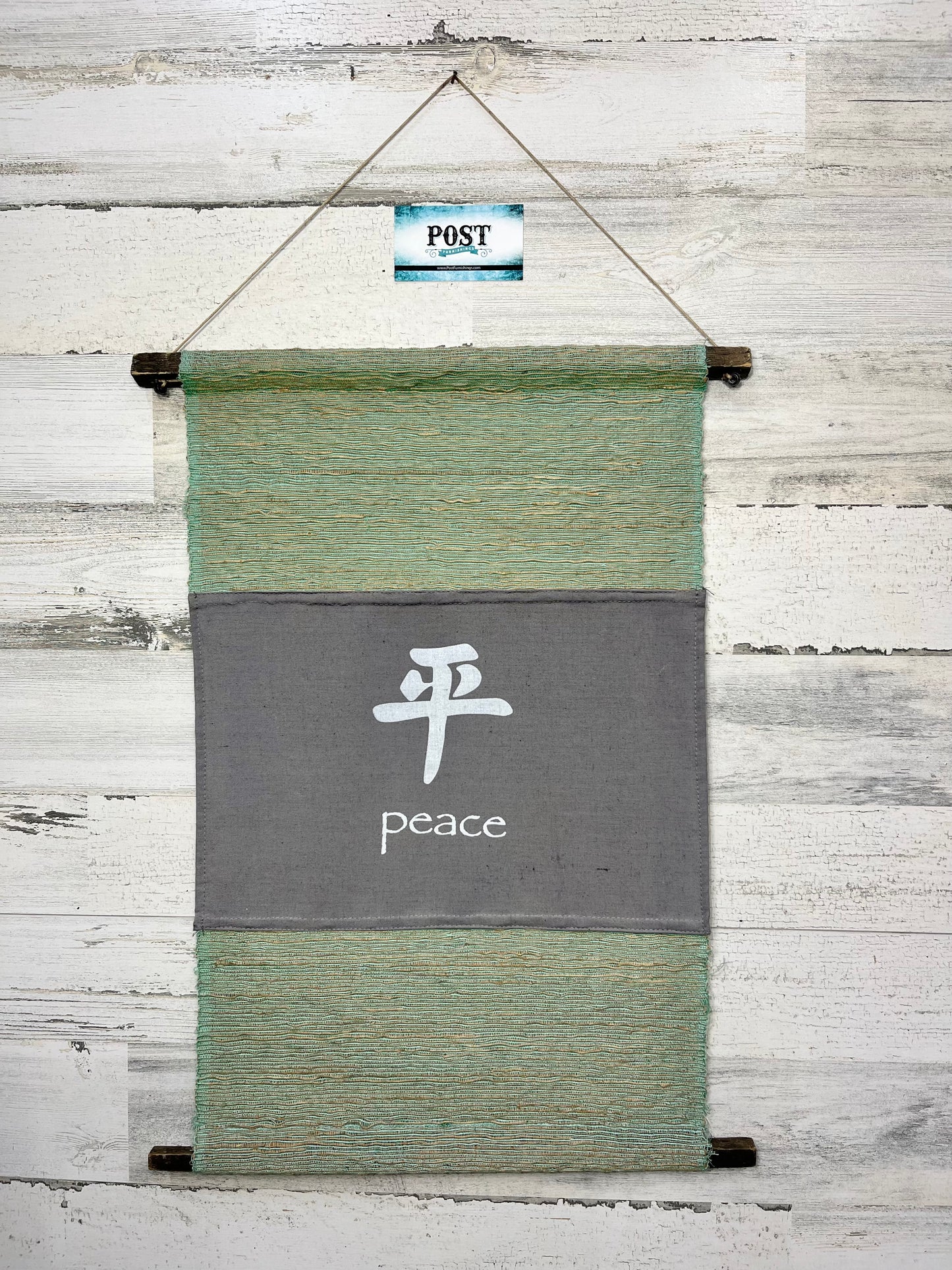 Inspirational “Peace” Symbol Scroll