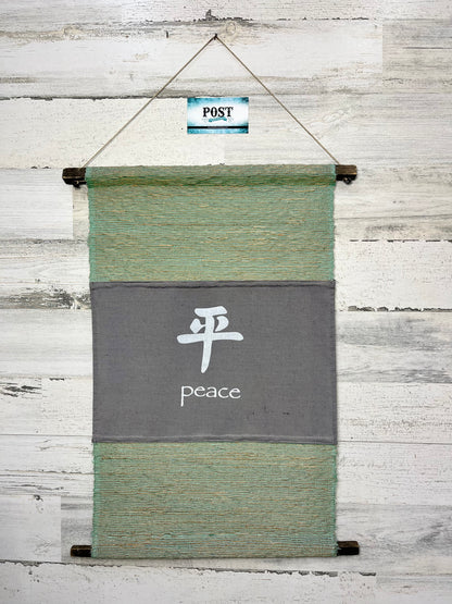 Inspirational “Peace” Symbol Scroll